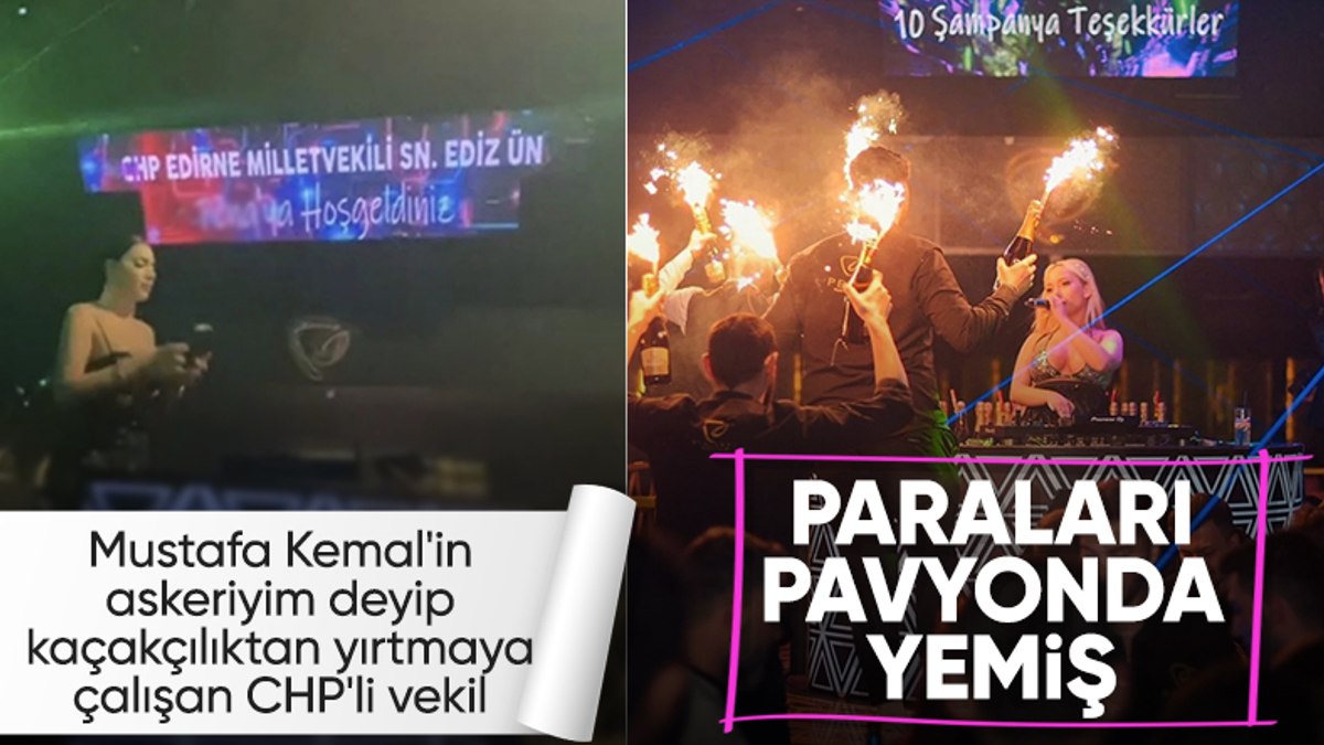 Aracıyla kaçakçılık yapılan CHP’li Ediz Ün’ün pavyon merakı